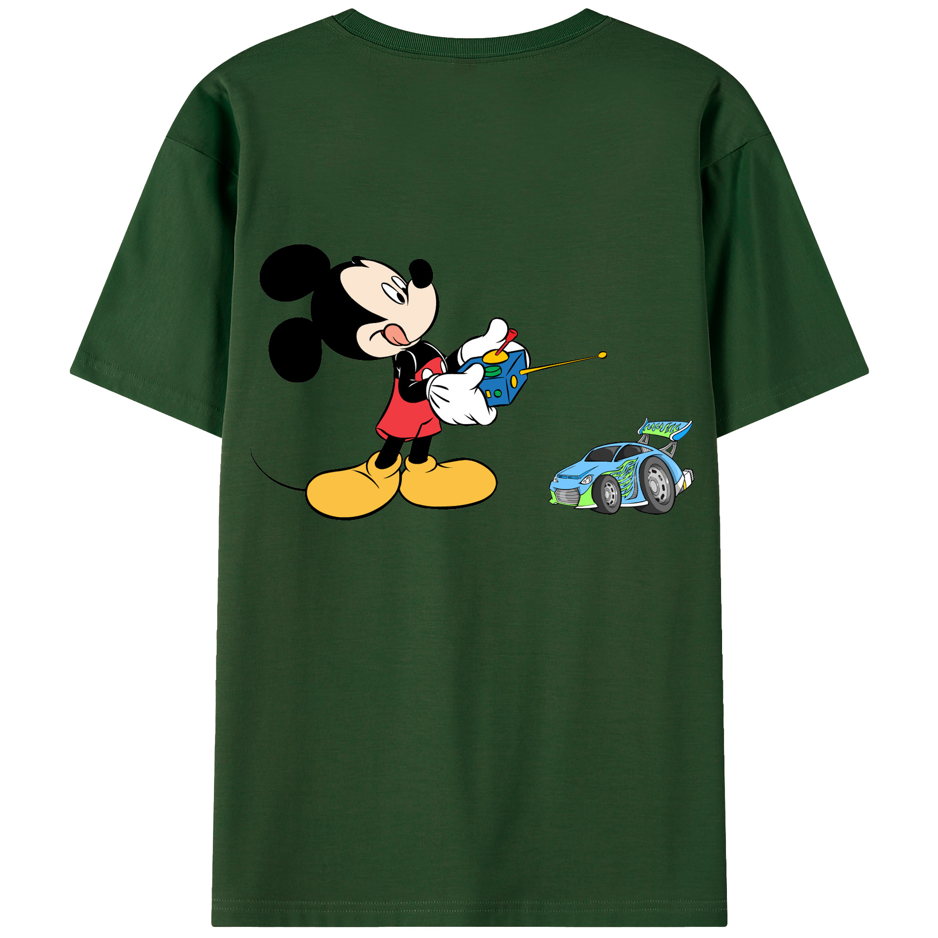 （画像用） ミッキーマウス Mickey Mouse 綿100％半袖Tシャツ（背面プリント）